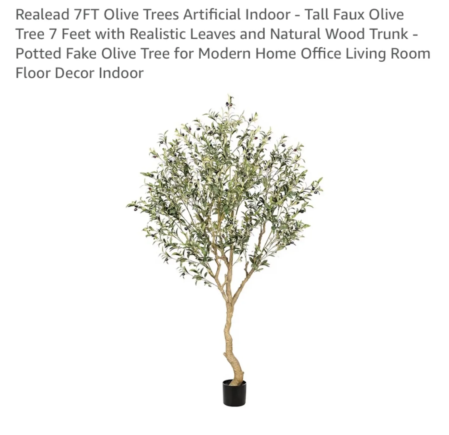 New Realead 7FT Artificial Olive Tree image indicator(3)