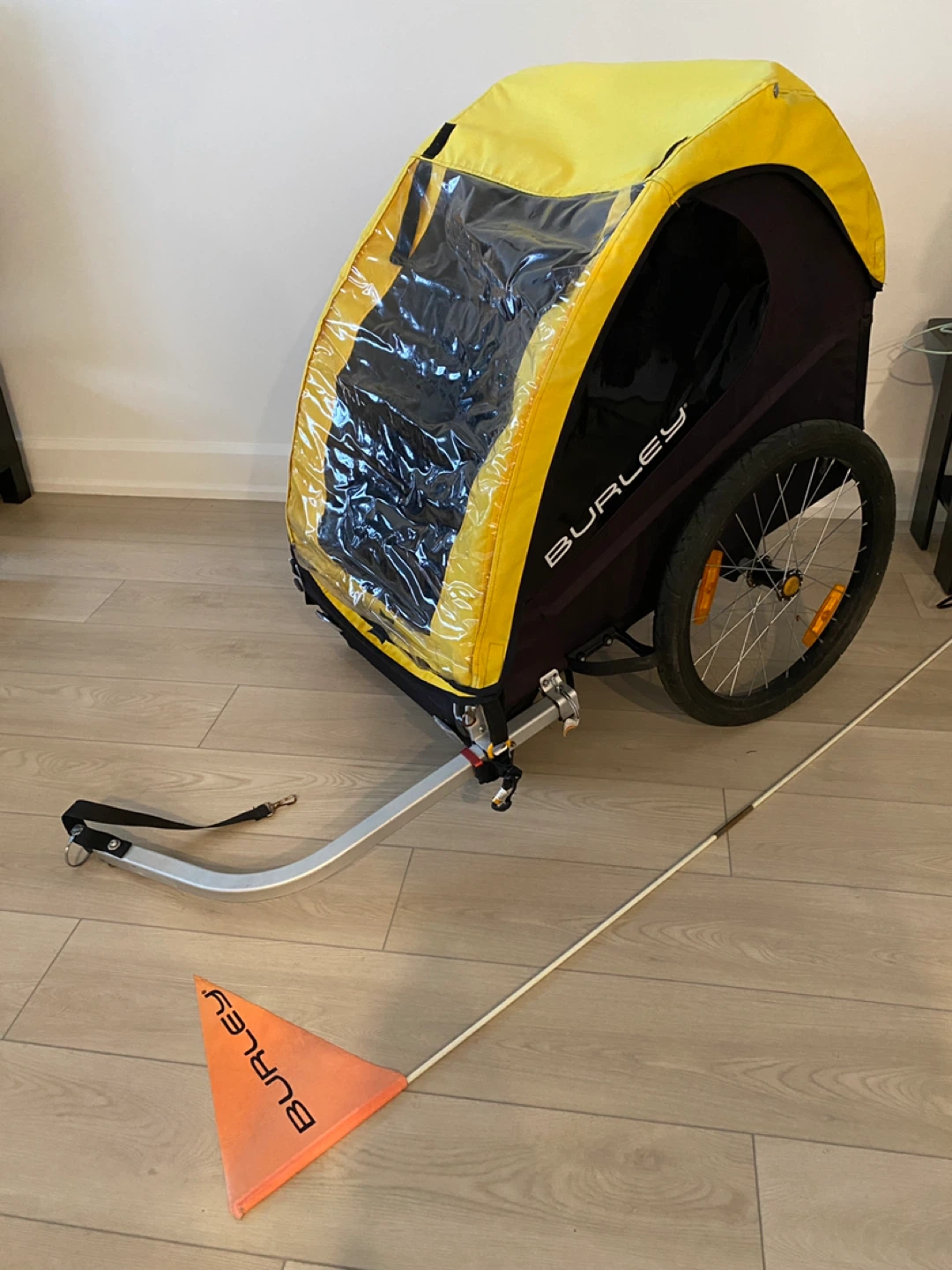 Burley Child Bike Trailer - Yellow/Black