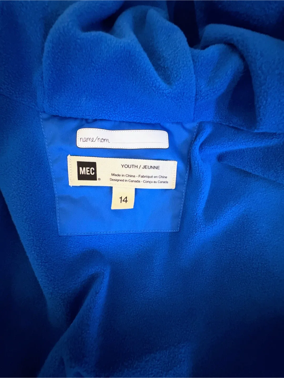 MEC Fleece lined jacket - Youth Size 14 or Women XS image indicator(2)