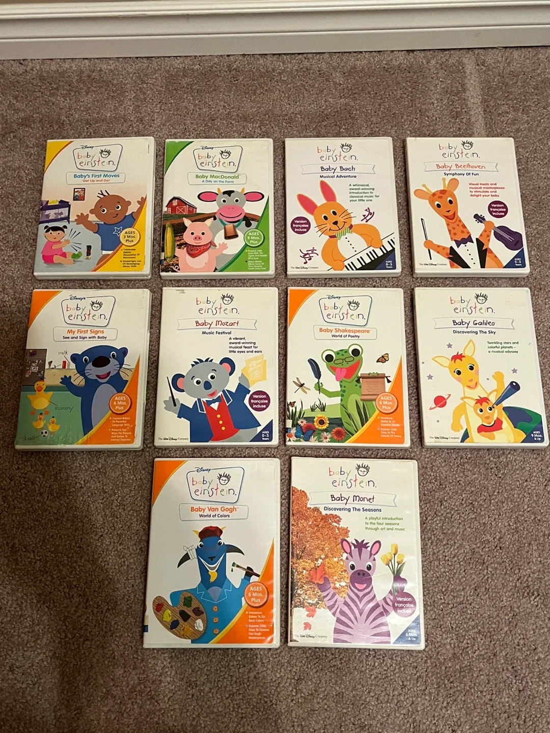 Baby Einstein Musical DVD Collection - 10 DVDs