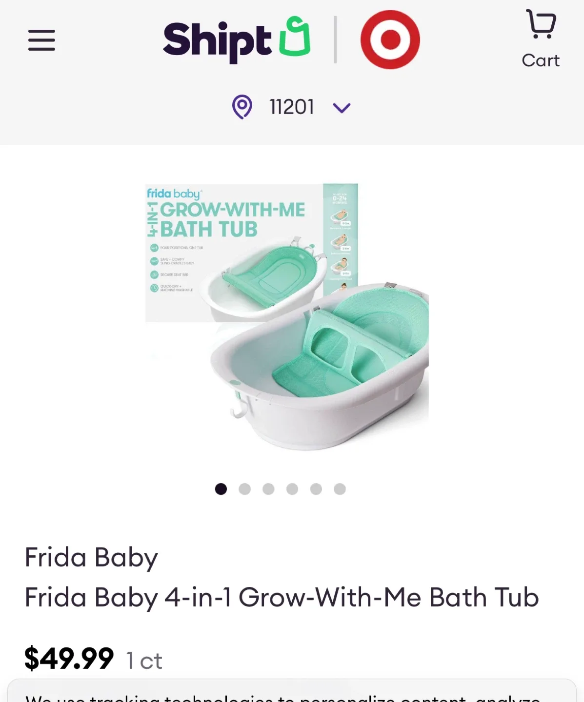 Frida Baby 4-in-1 Grow-With-Me Bath Tub