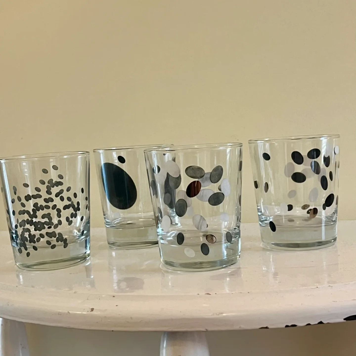4 Retired IKEA Spilltid Lowball Glasses