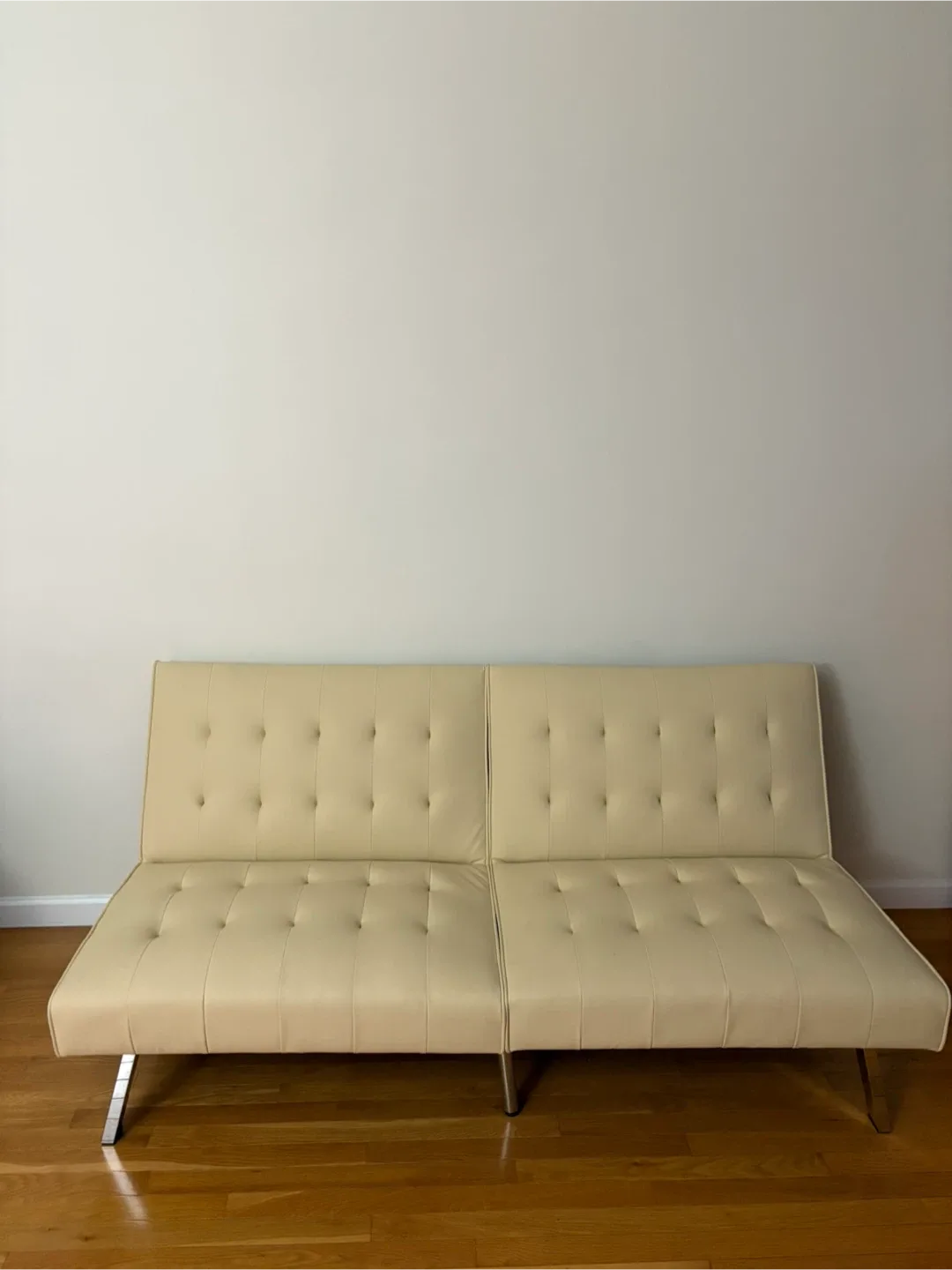 Cream Futon Sofa Bed