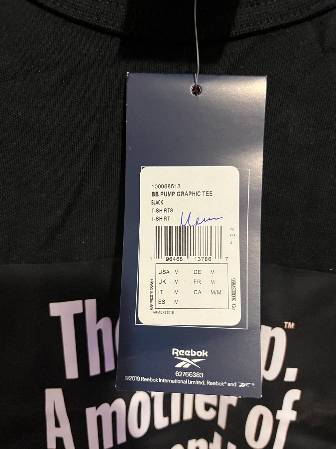Reebok BB Pump Graphic Tee - Size M - photo 2