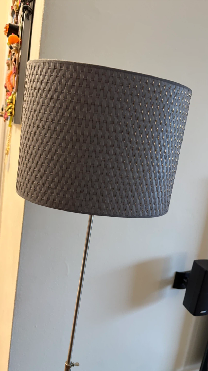 MODERN OVAL GREY LAMP SHADES $35