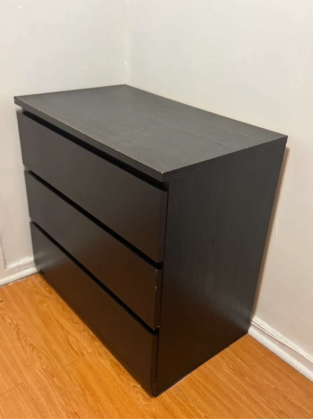 Dark Brown 3-Drawer Dresser image indicator(3)