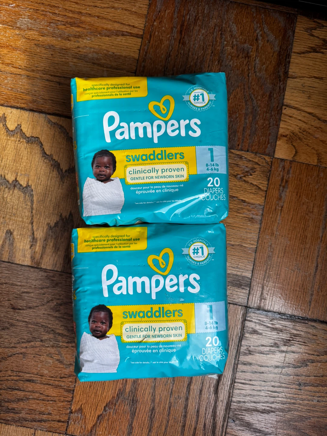 Boppy Nursing Pillow Cover & Pampers Diapers