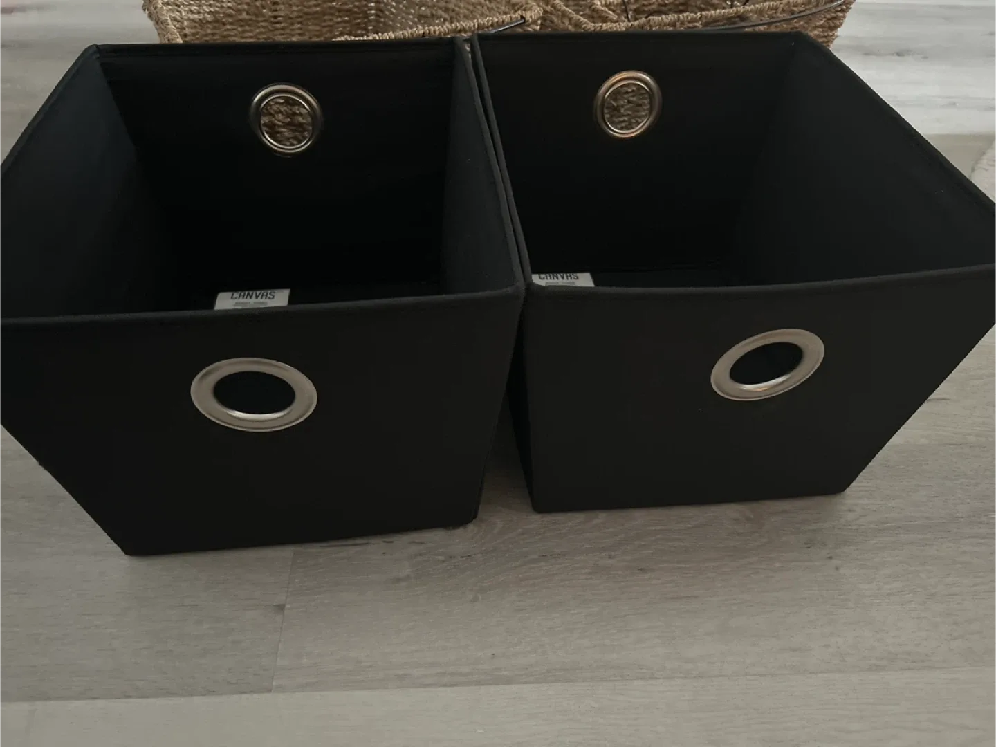 Canvas Storage Baskets - Set of 4 image indicator(2)