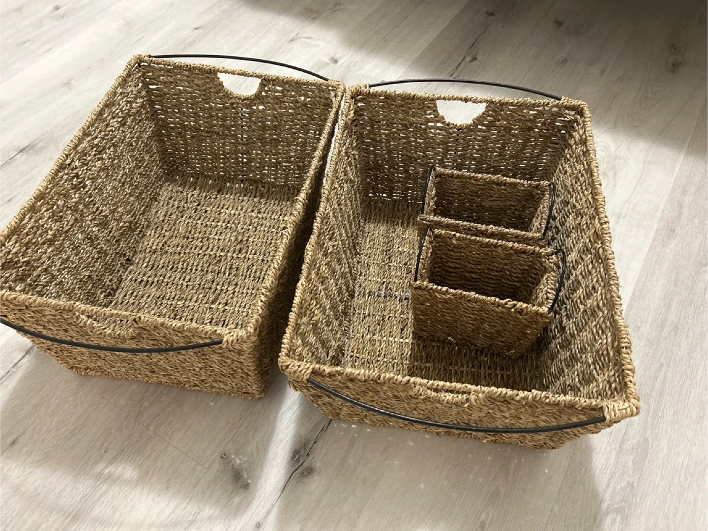 Canvas Storage Baskets - Set of 4 image indicator(9)
