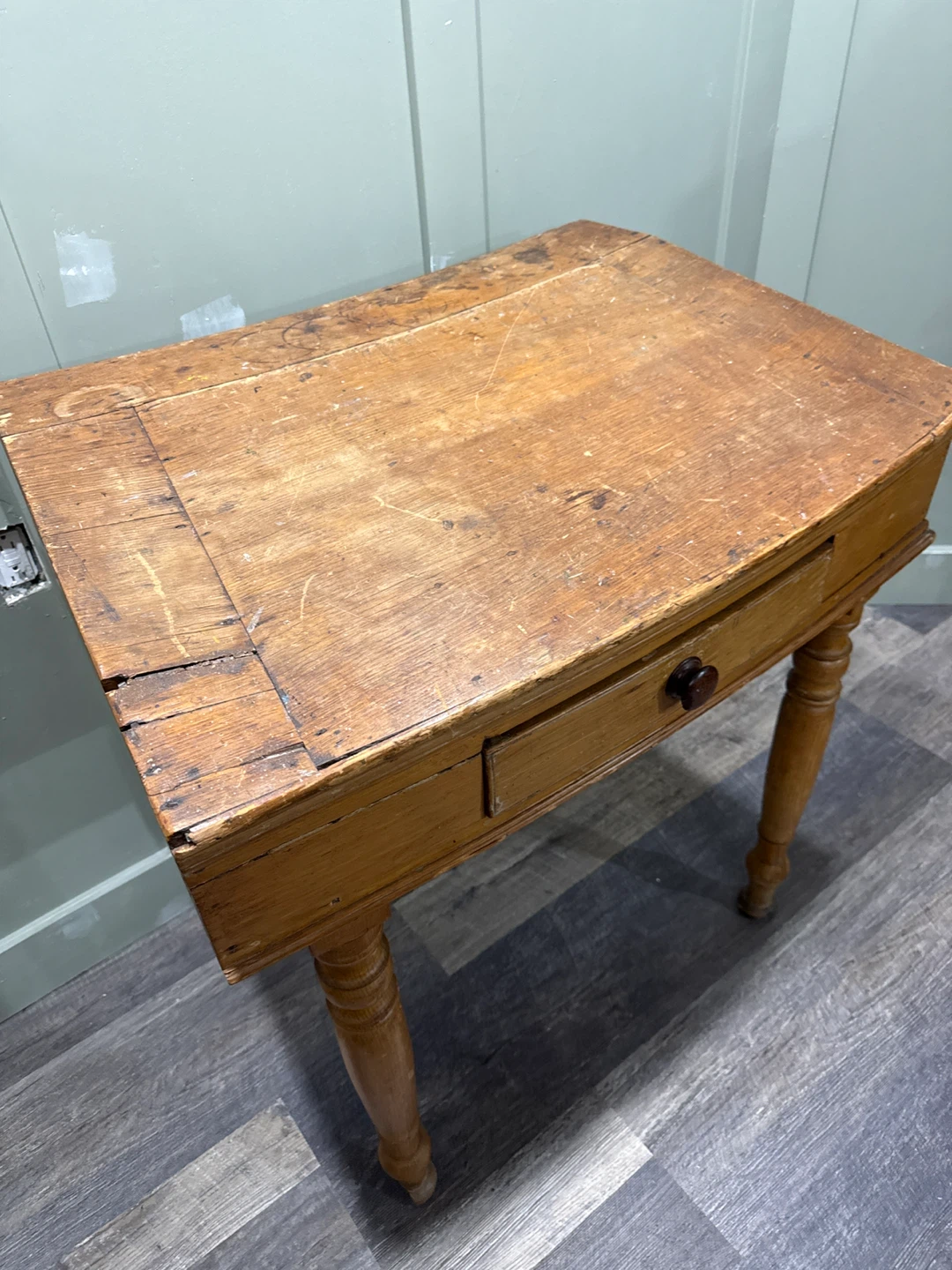 Vintage Wooden Side Table - photo 3