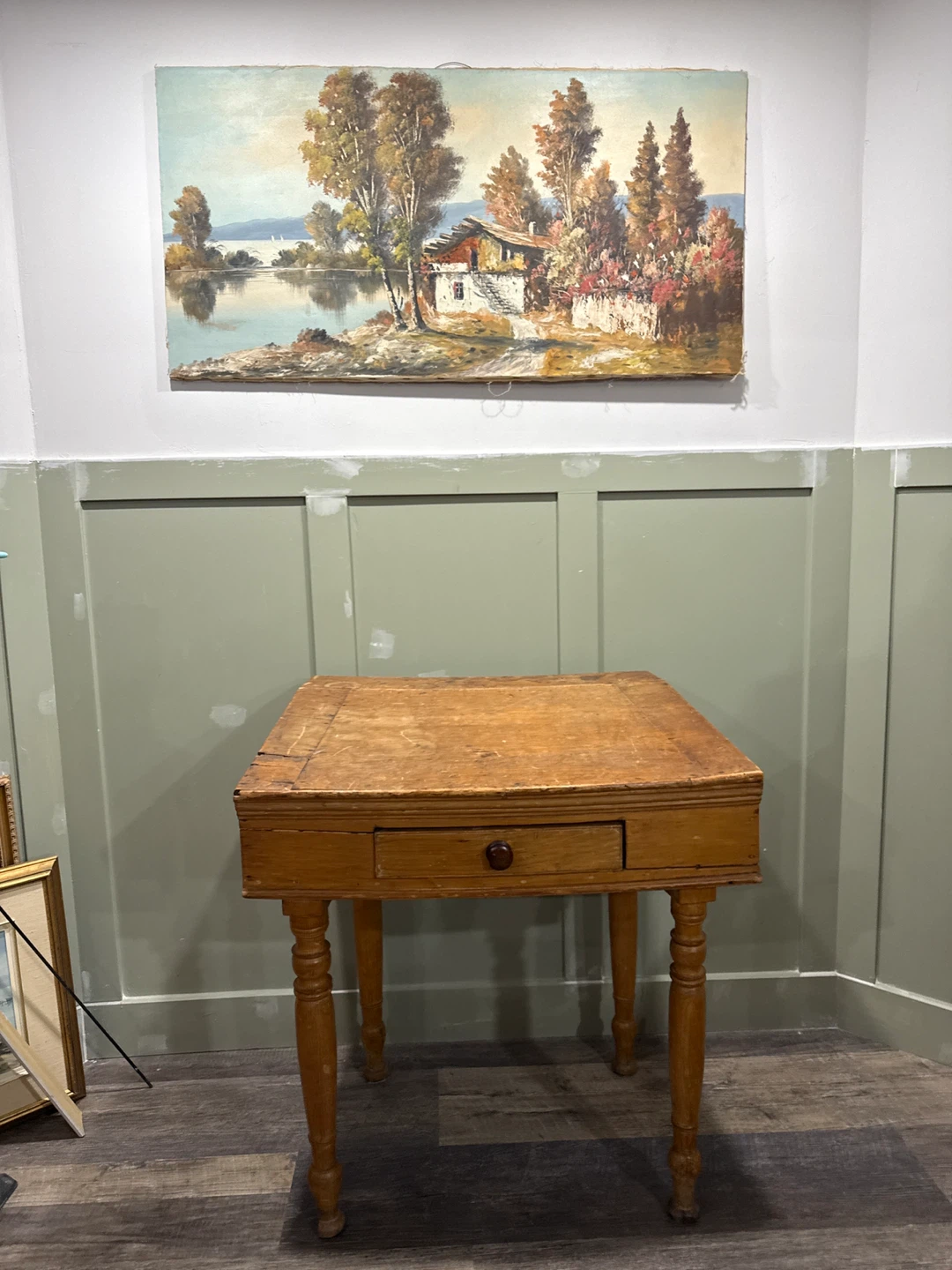 Vintage Wooden Side Table - photo 2