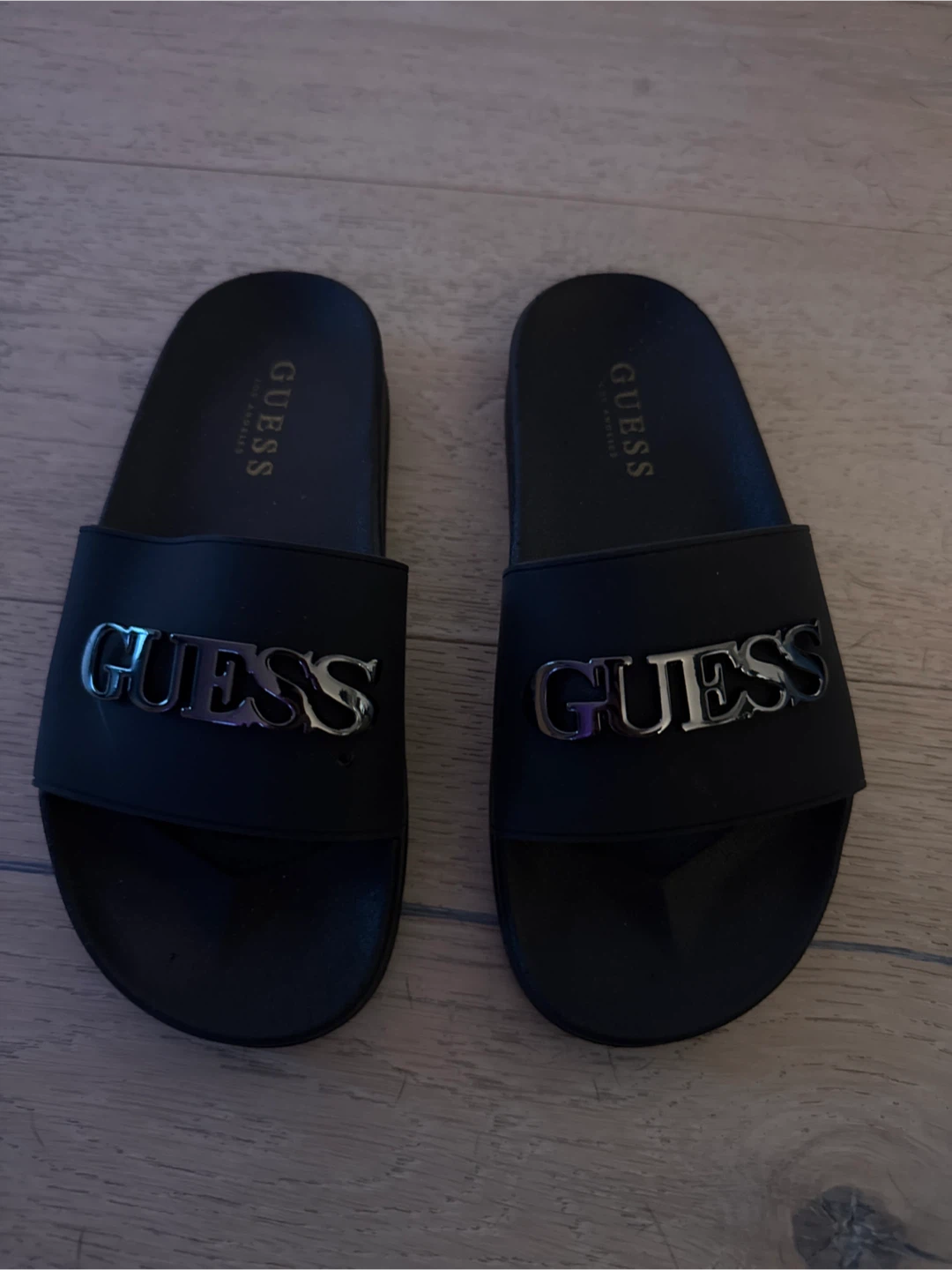 Guess Black Slides size 5 women’s
