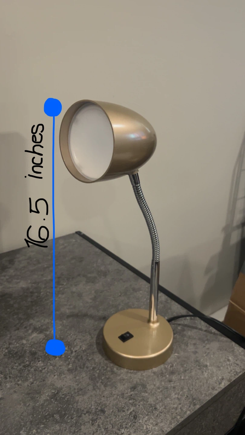 Mainstays LED Desk Lamp - Gold