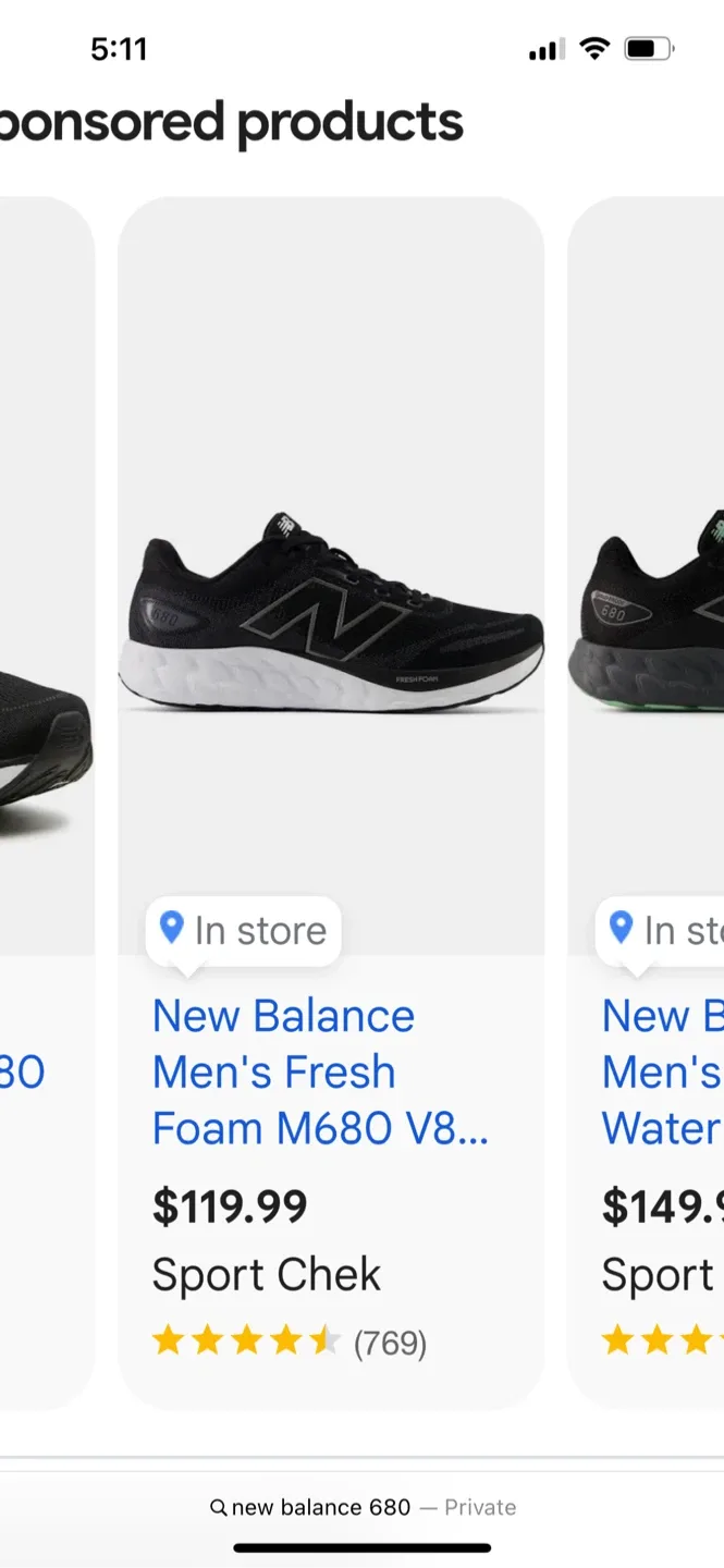 Mens New Balance 680 Running Shoes - size 12 image indicator(6)