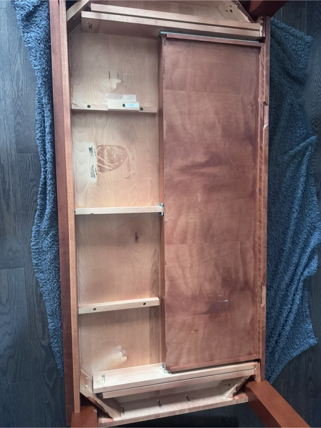 Wood solid maple kitchen harvest table image indicator(4)