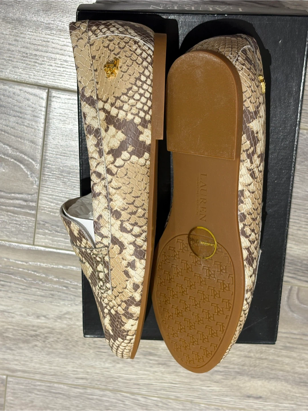 Lauren Ralph Lauren Snakeskin Adison Loafer - photo 4