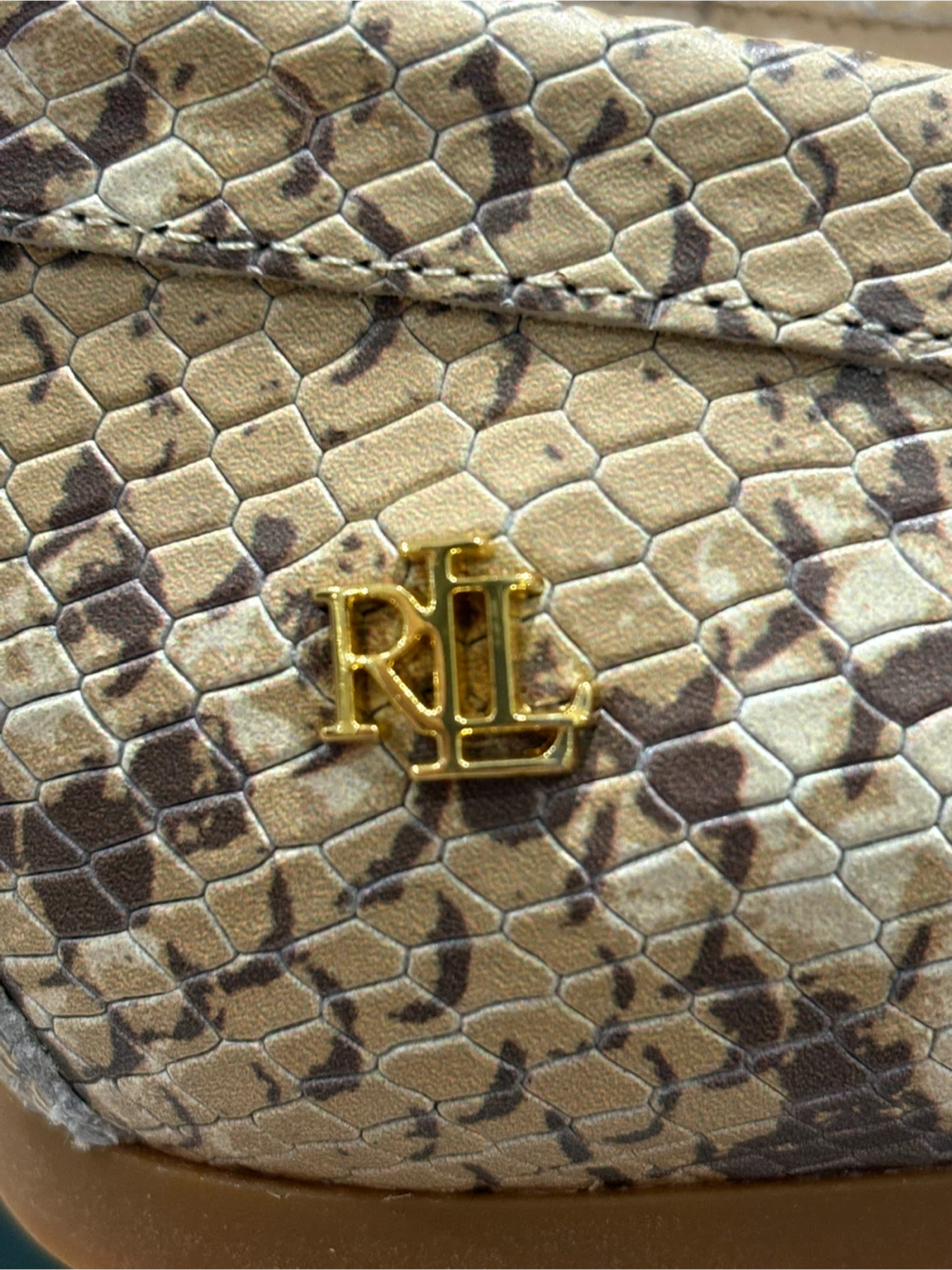 Lauren Ralph Lauren Snakeskin Adison Loafer - photo 2