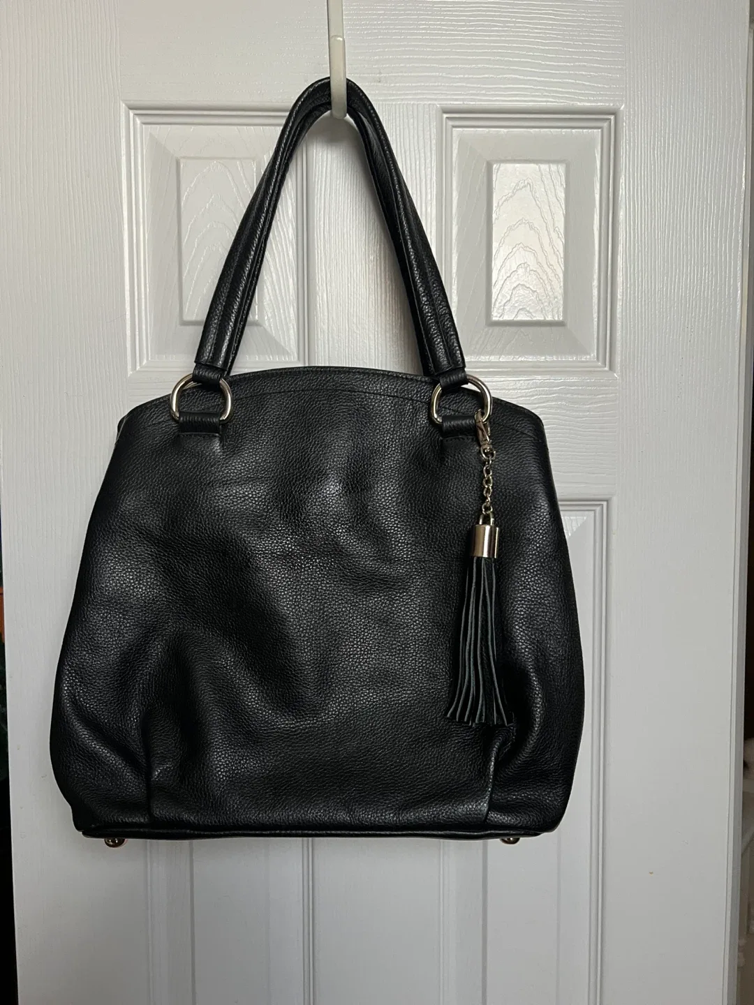 Danier Black Leather Tote Bag thumbnail