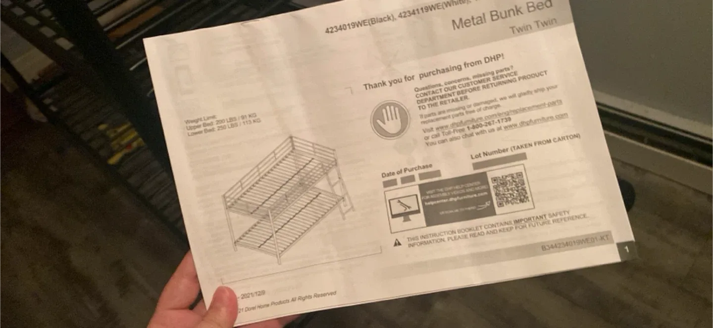 Metal Twin Twin Bunk Bed image indicator(3)