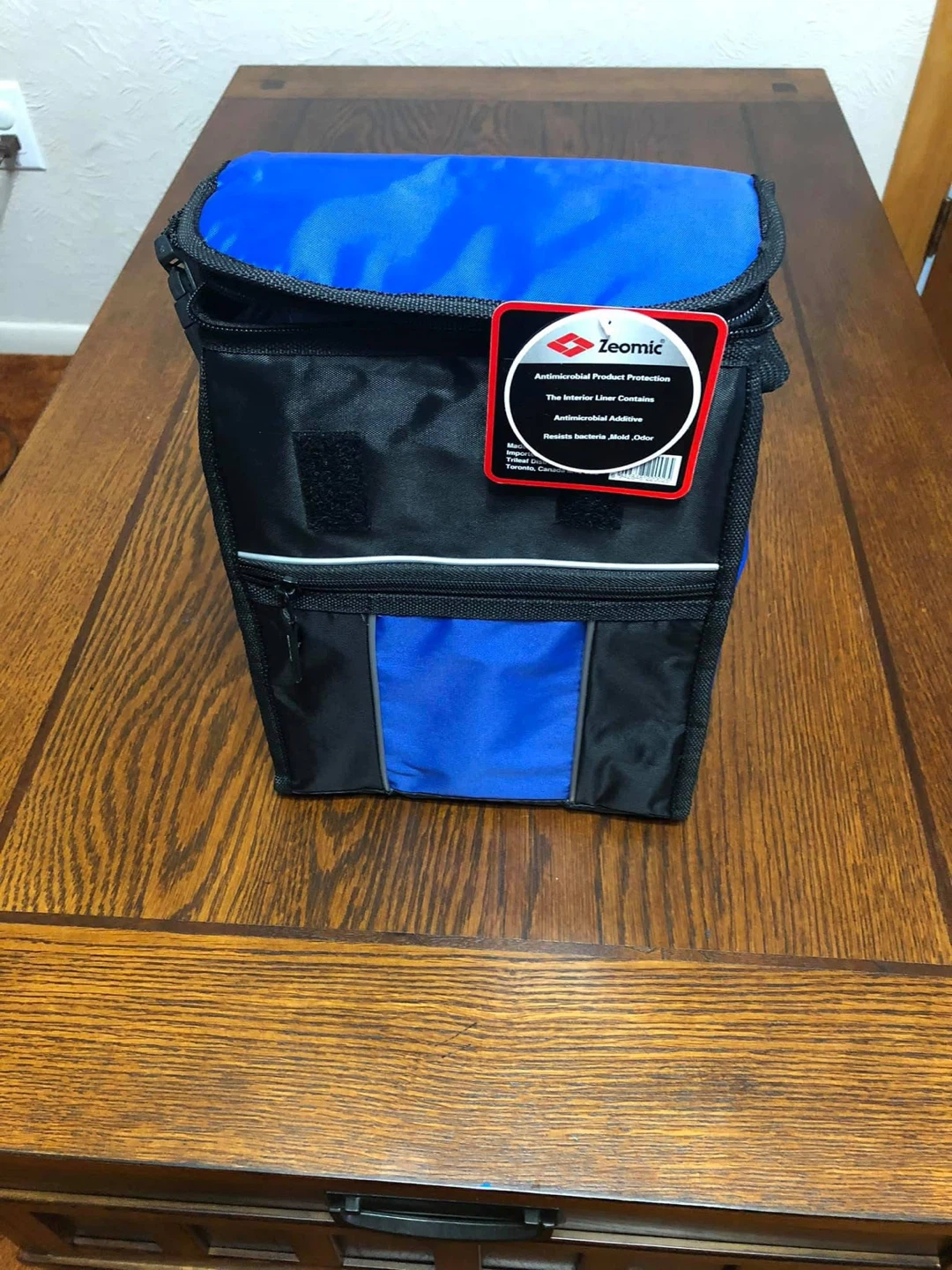Zeomic Insulated Lunch Bag - Black & Blue