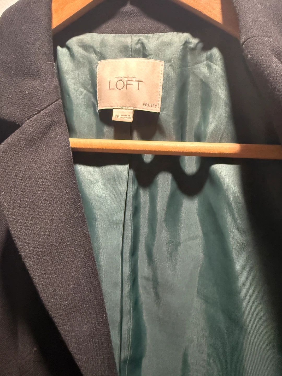 LOFT Black Blazer - Size 2P - photo 2