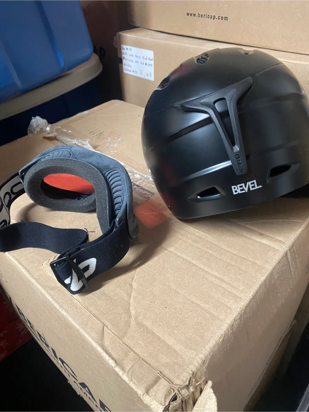 Giro Bevel Ski Helmet, Size Small with Bolle Goggles image indicator(3)