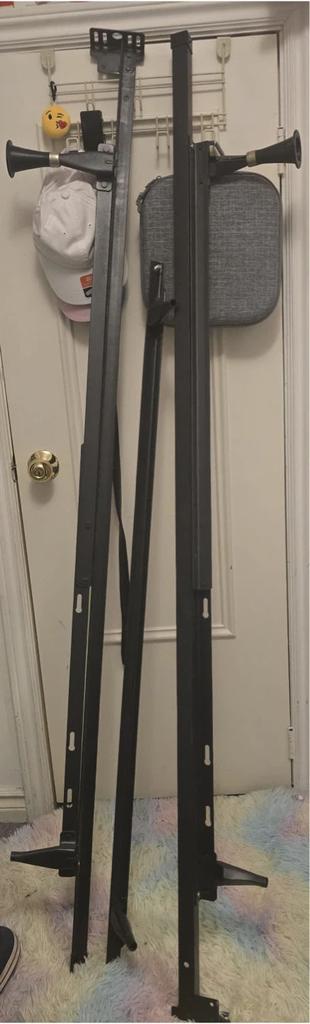 Black Metal Bed Frame - Disassembled