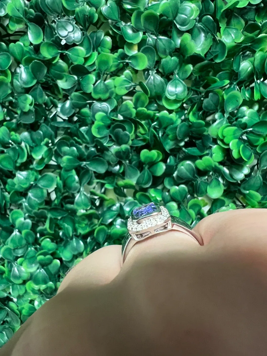 Sterling Silver Tanzanite Zirconia Ring image indicator(2)