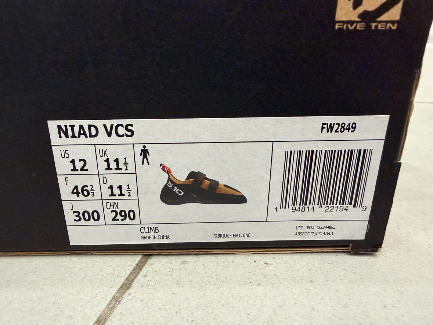 Five Ten Niad VCS Climbing Shoes US 12 - photo 3