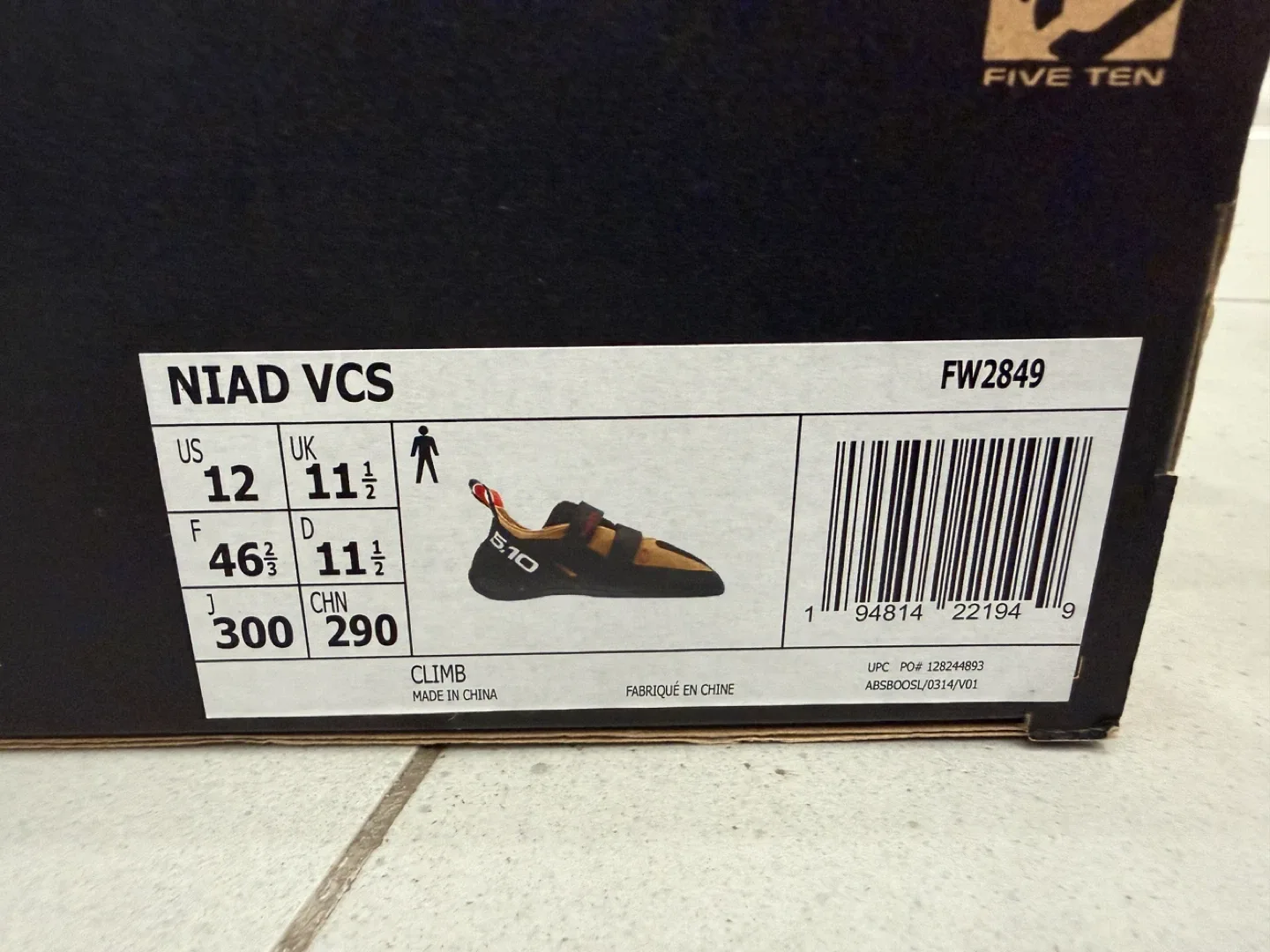 Five Ten Niad VCS Climbing Shoes US 12 image indicator(3)