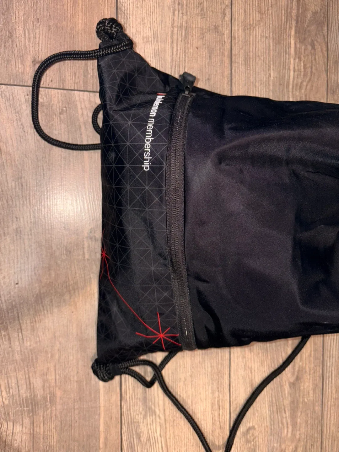 Lululemon Black Drawstring Bag image indicator(2)