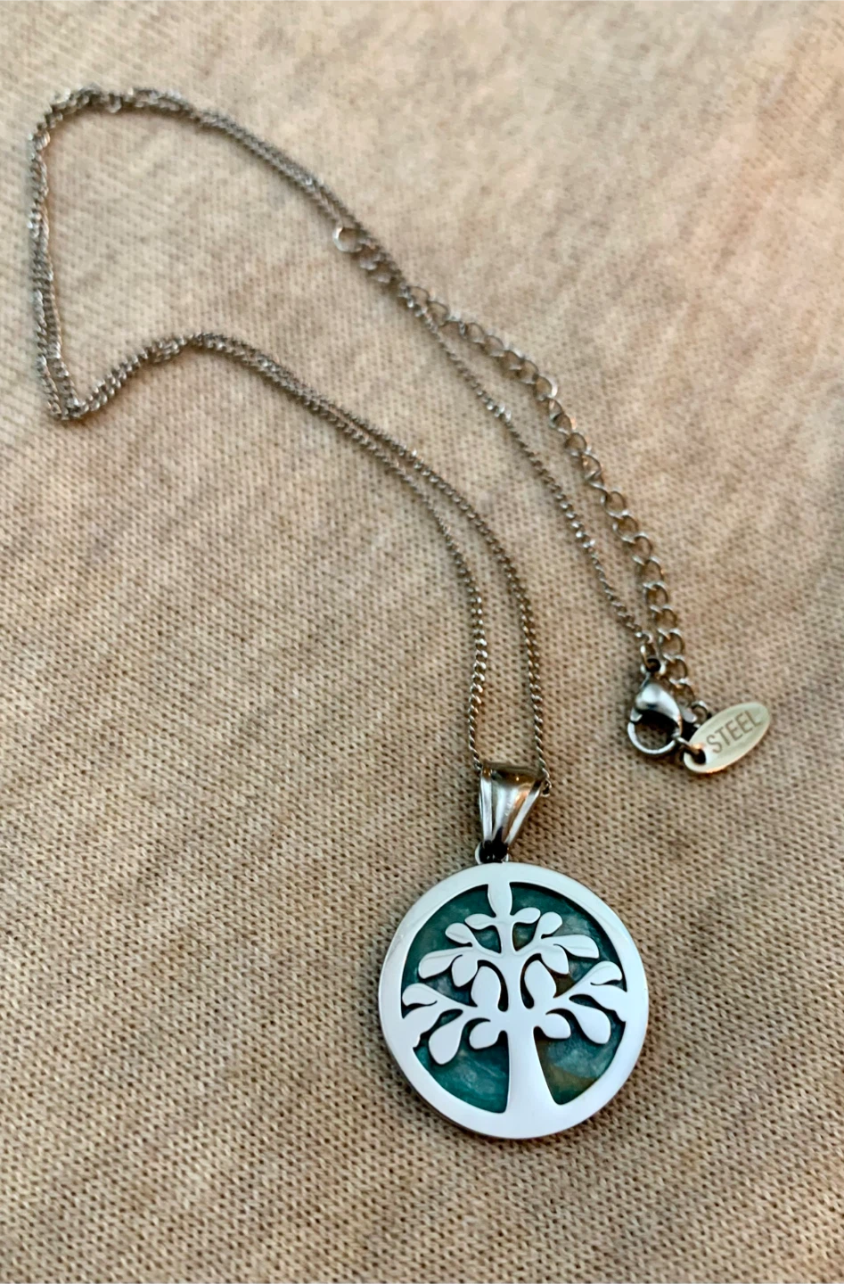 Tree of Life Pendant Necklace - Steel - photo 2