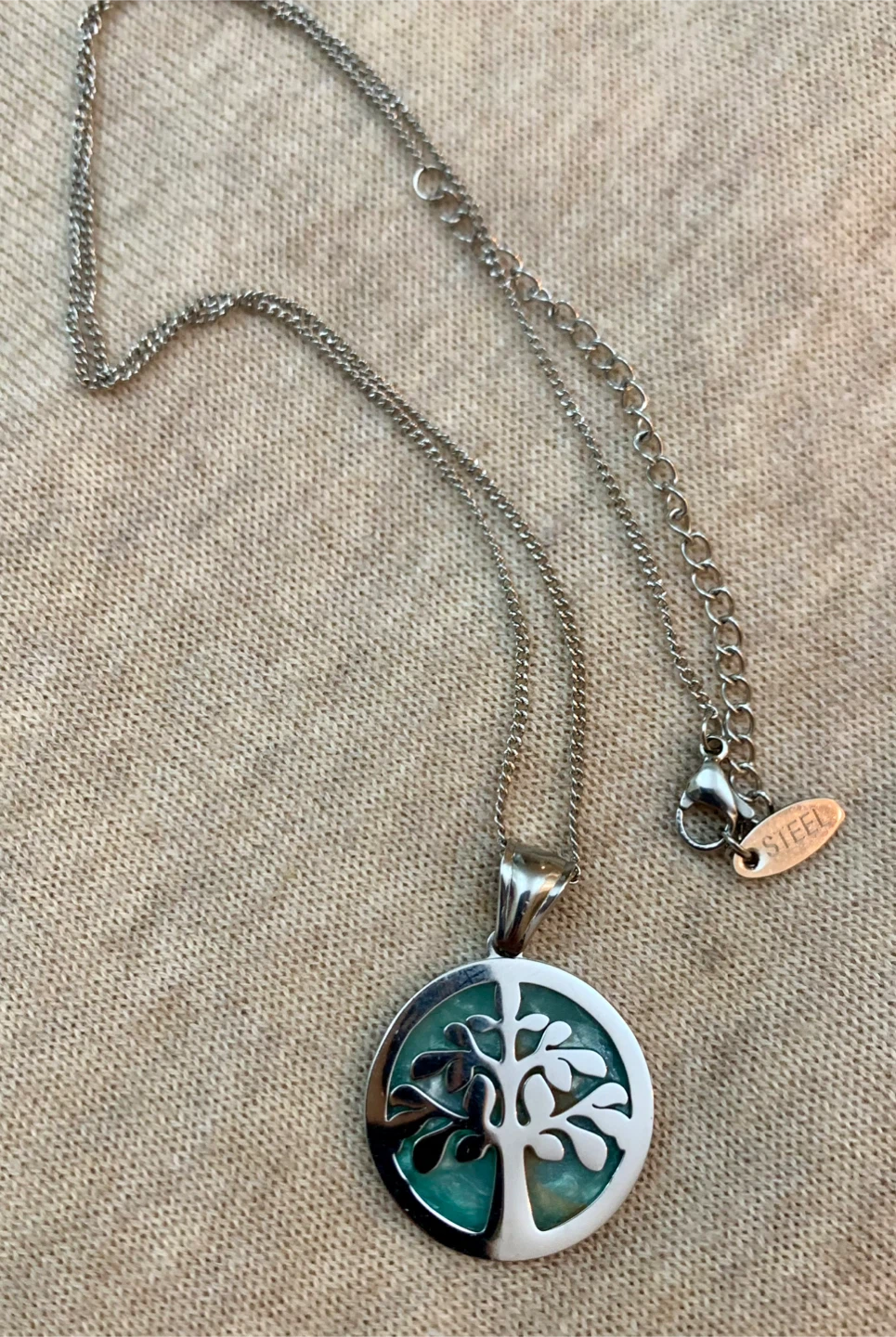 Tree of Life Pendant Necklace - Steel - photo 3