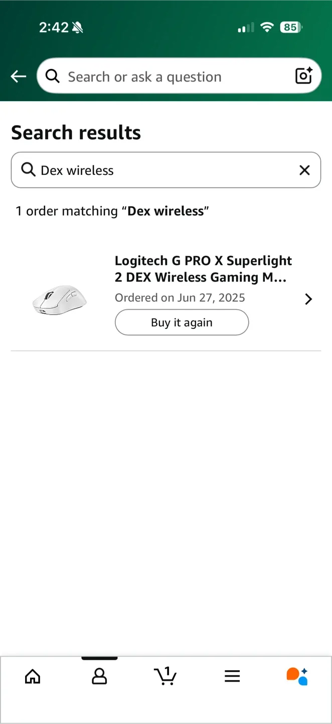 Logitech G Pro X Superlight 2 DEX Wireless Mouse - White image indicator(7)