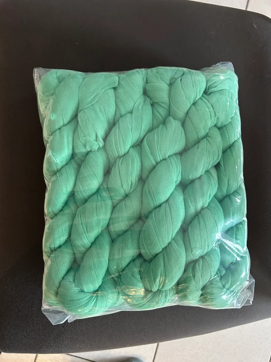6 Mint Green Cheesecloth Table Runner (New) image indicator(6)