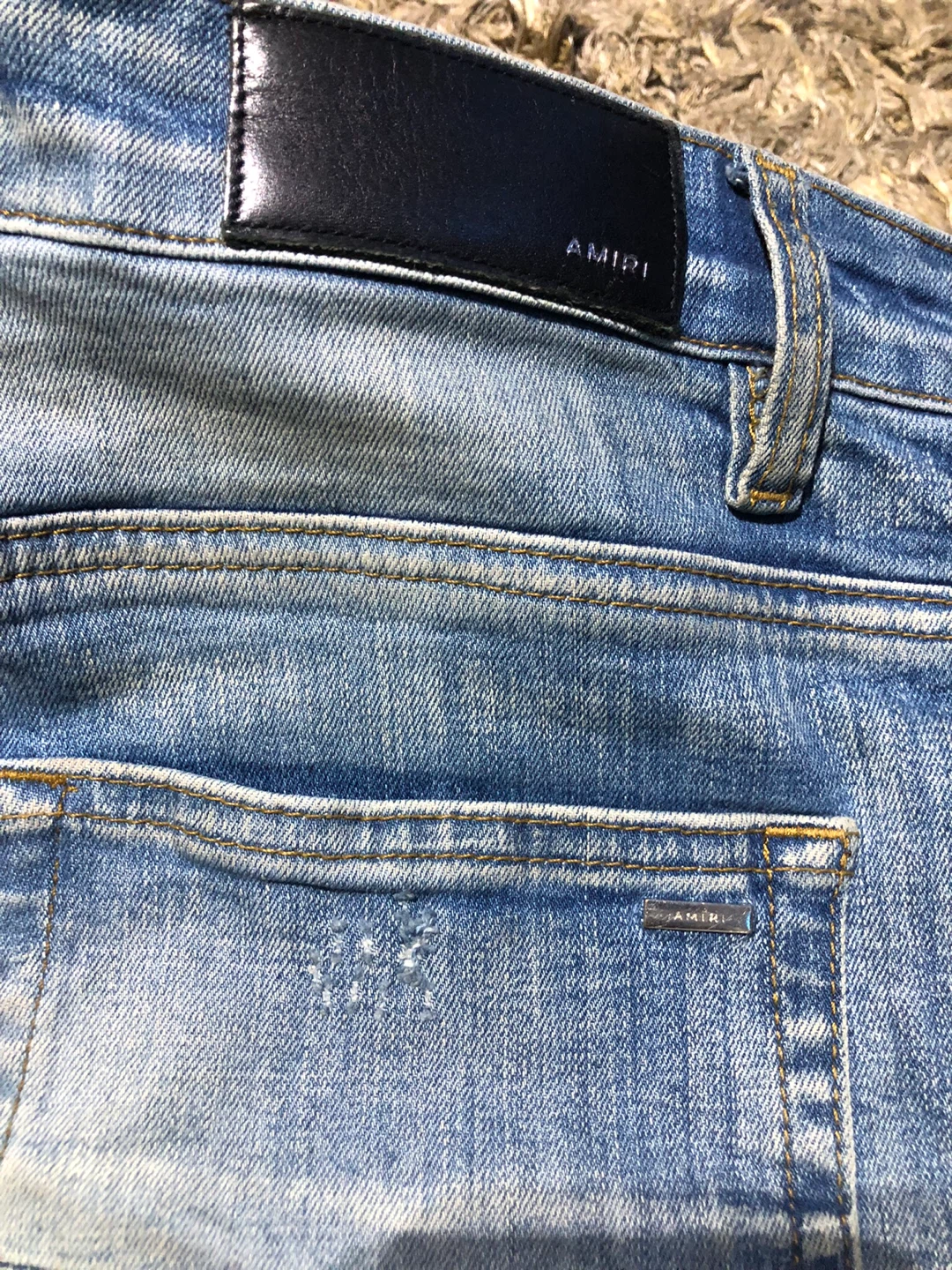 Amiri Distressed Denim Jeans, Size 32 - photo 4