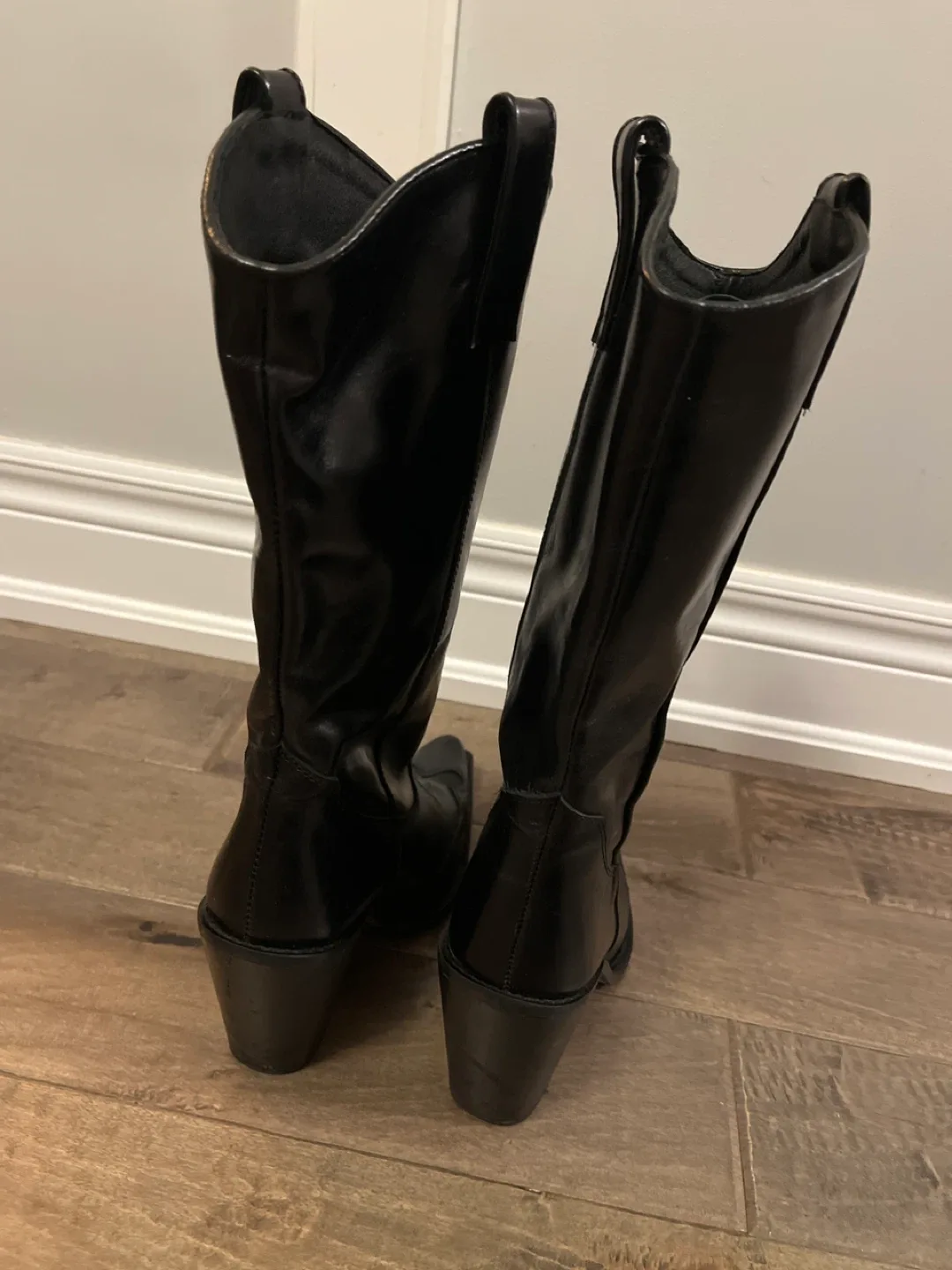 Black Cowboy Boots, Size 8 image indicator(3)