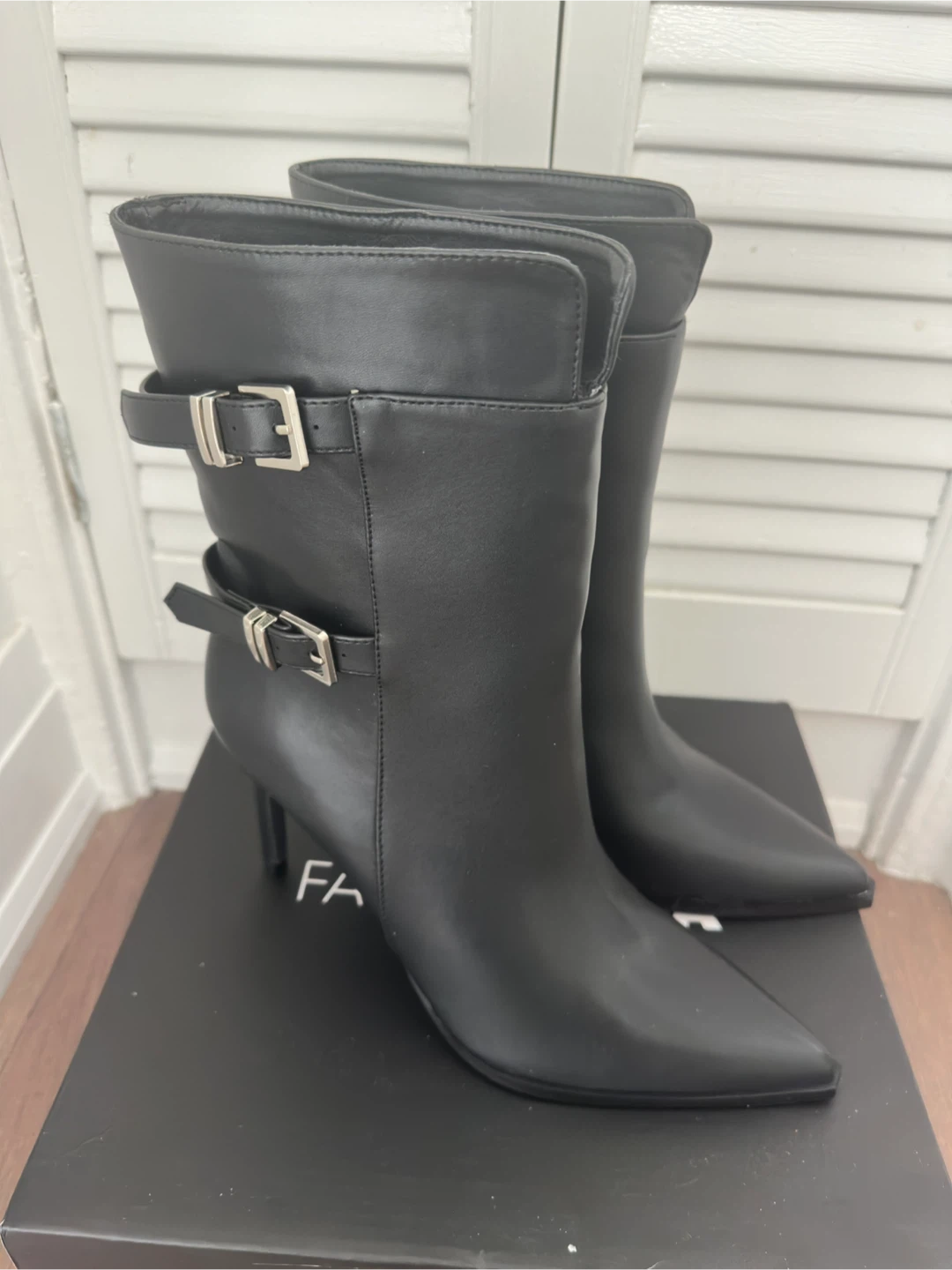 Fashion Nova Black Heeled Boots