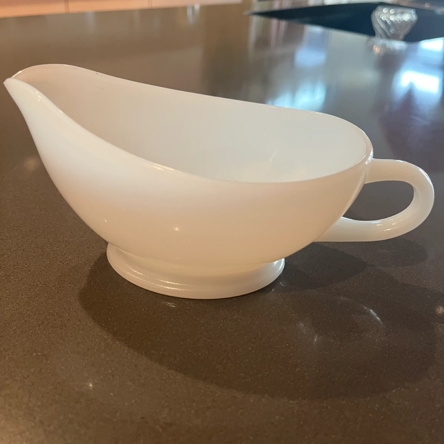 Fire King Milk Glass Gravy Boat - photo 2