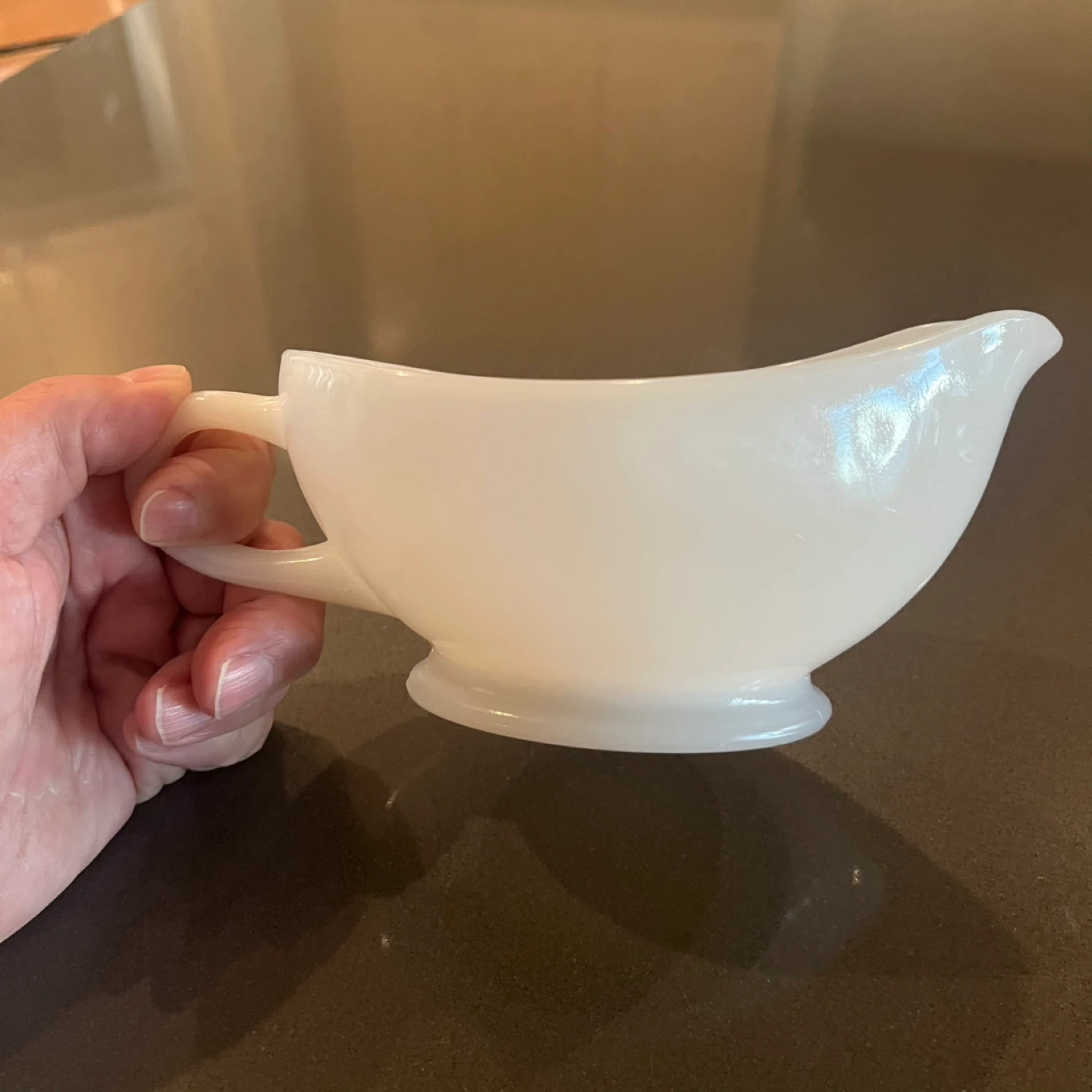 Fire King Milk Glass Gravy Boat - photo 3