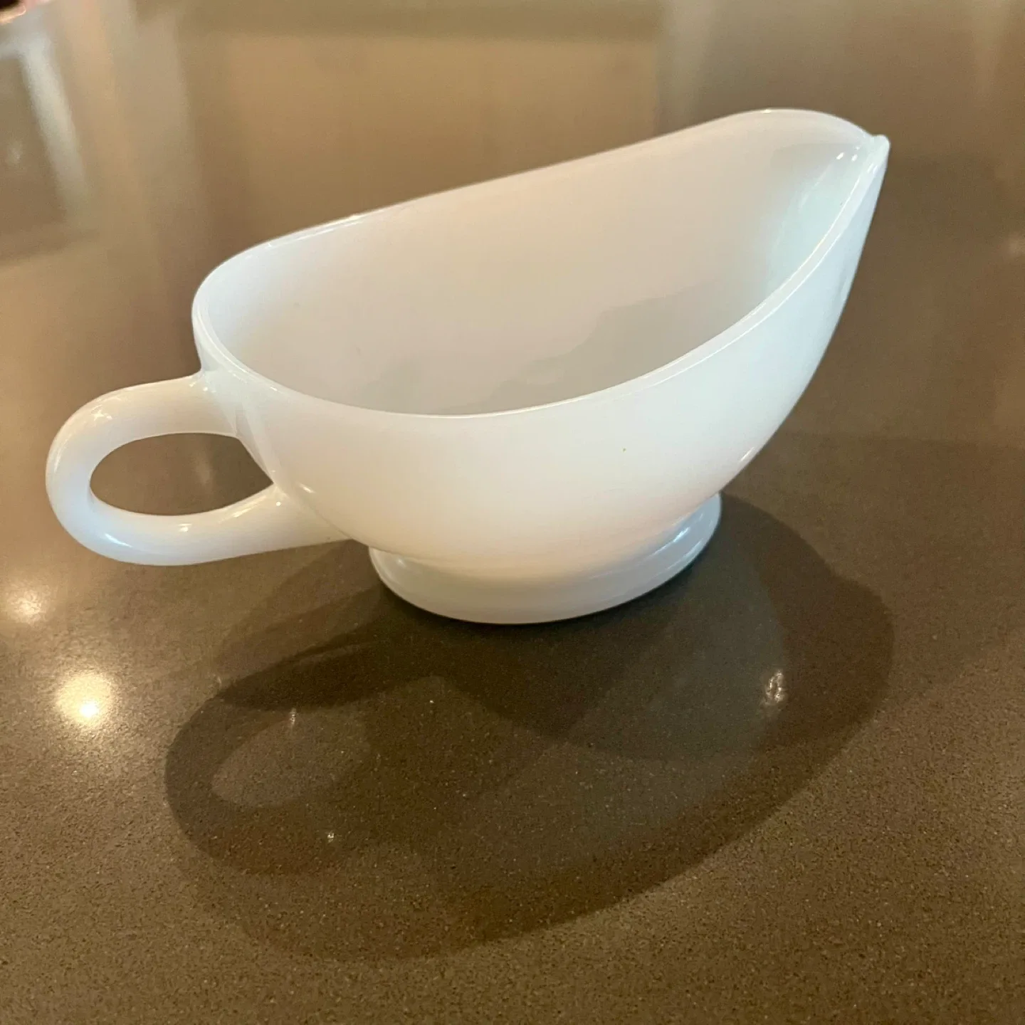 Fire King Milk Glass Gravy Boat