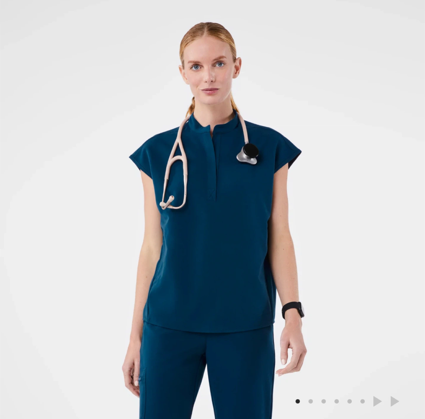 Figs Pink Rafaela Oversized Scrub Top XL - photo 3