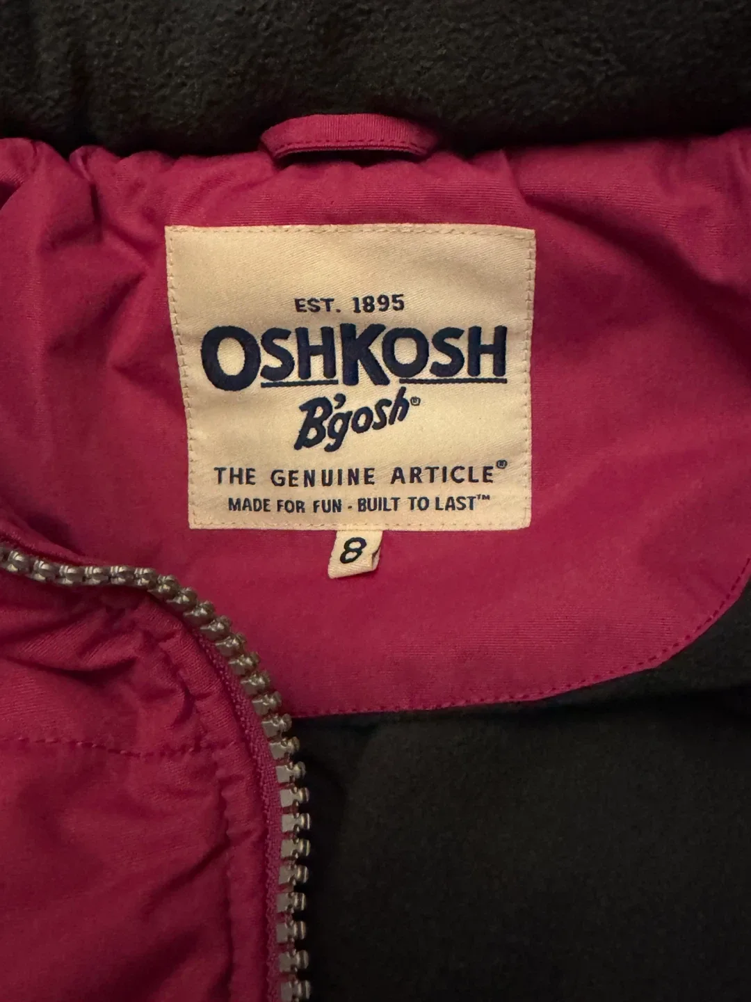 OshKosh B'gosh Pink Winter Coat - Size 8 image indicator(3)