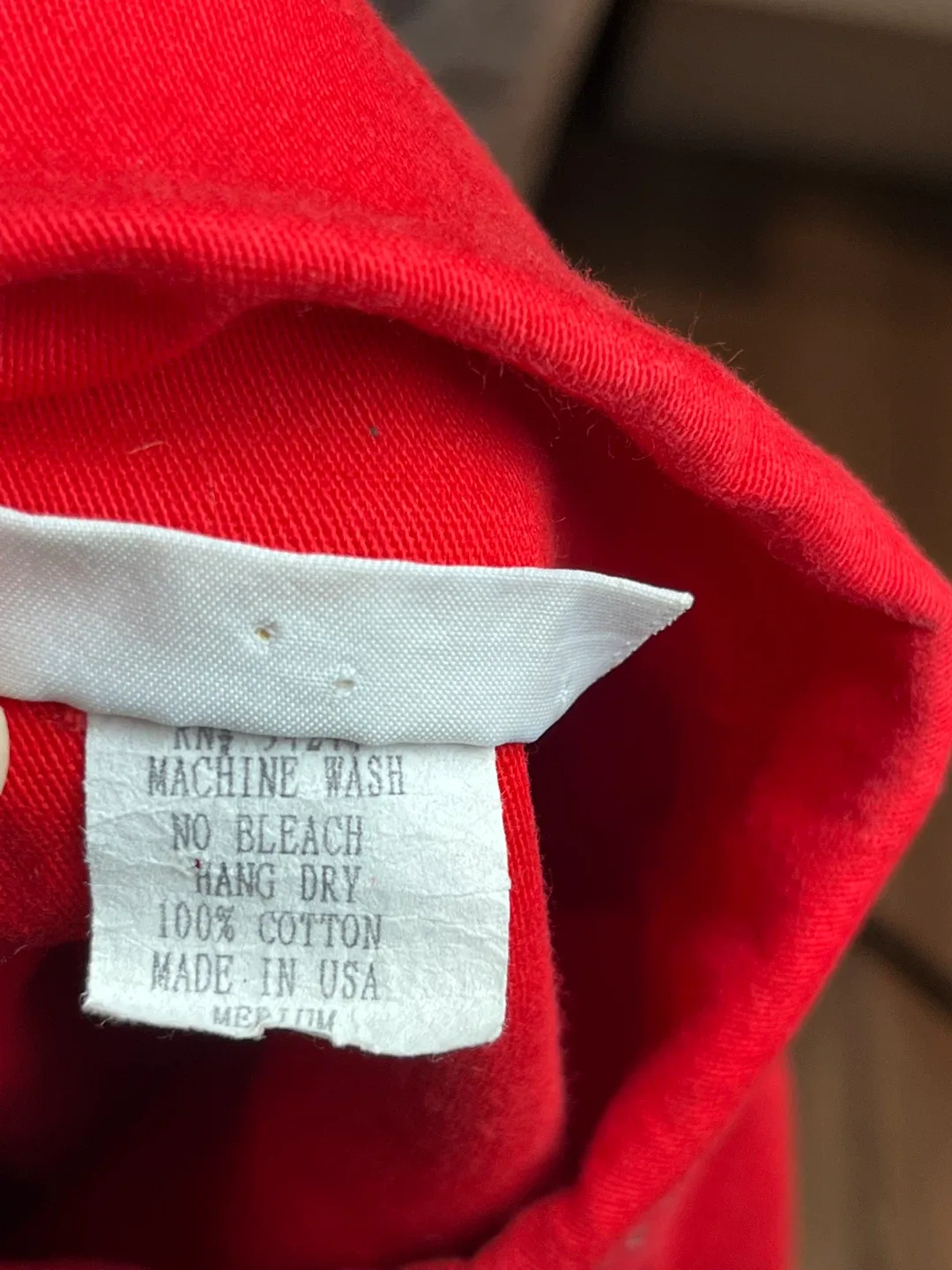 Tea Design Red Denim Jacket - Size Medium image indicator(4)