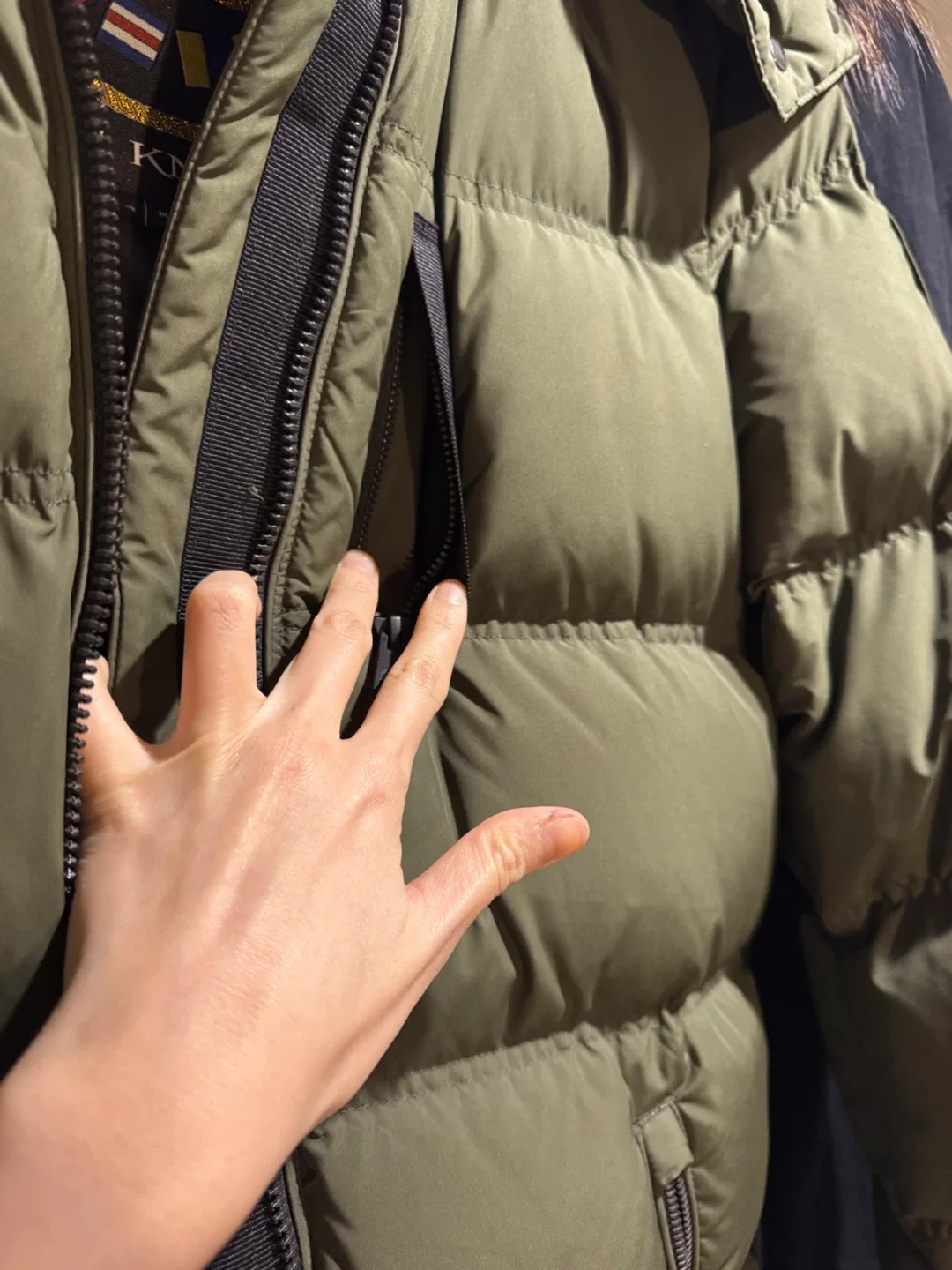 Moose Knuckles Olive Green Puffer Jacket - Size M/M image indicator(5)