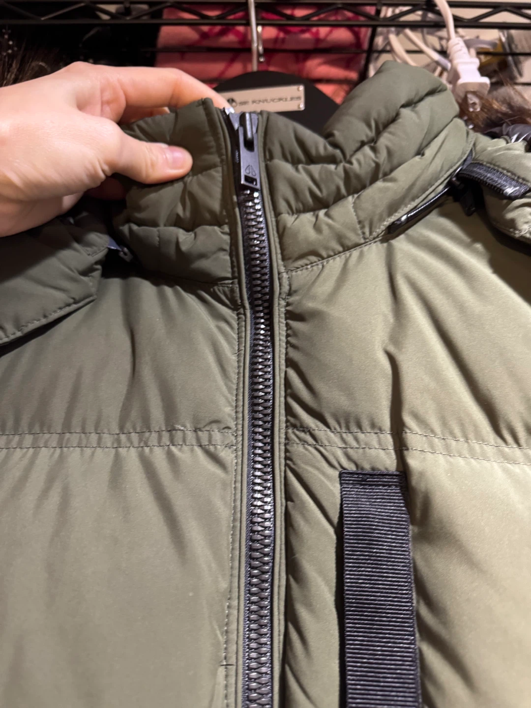Moose Knuckles Olive Green Puffer Jacket - Size M/M - photo 3