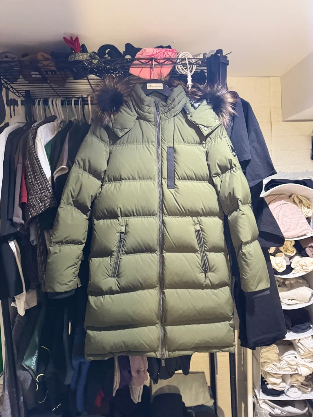 Moose Knuckles Olive Green Puffer Jacket - Size M/M image indicator(10)