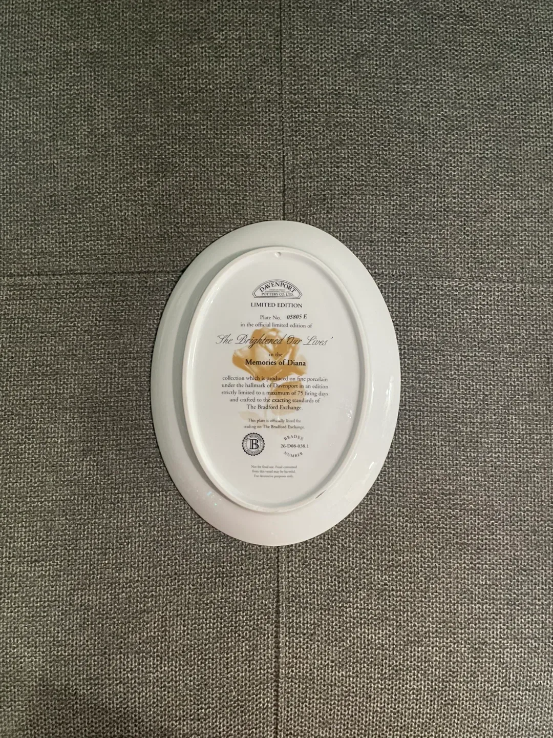 Davenport Memories of Diana Plate image indicator(2)