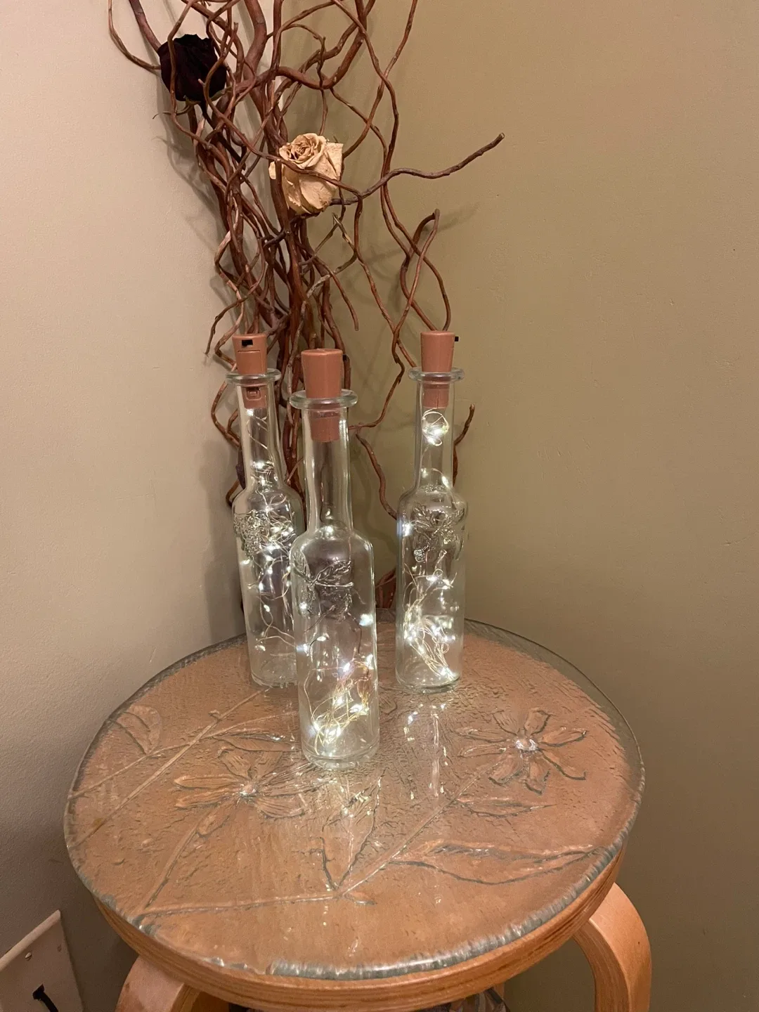Decorative Glass Bottles with Fairy Lights (Set of 3) image indicator(2)