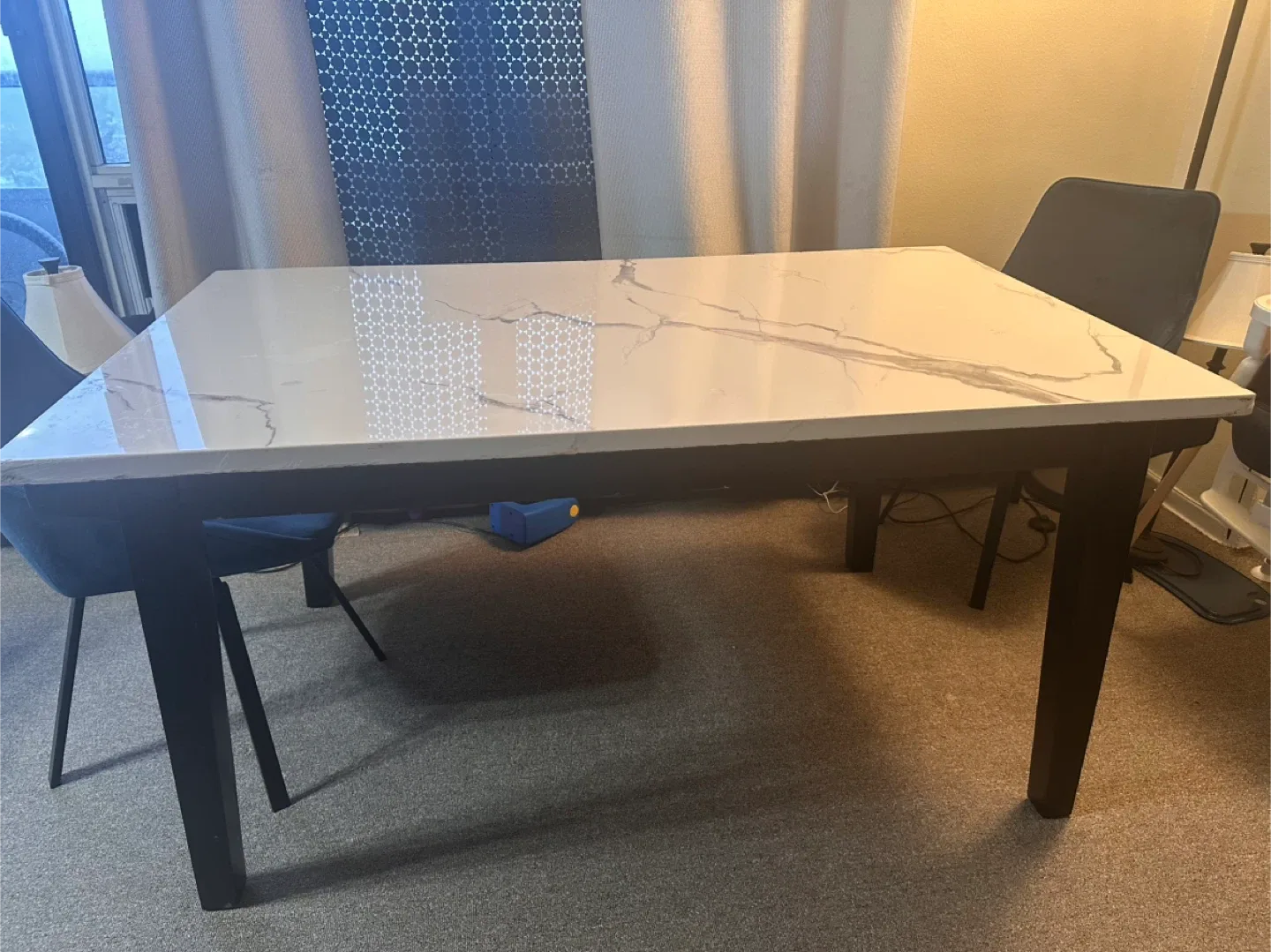 Marble Top Dining Table